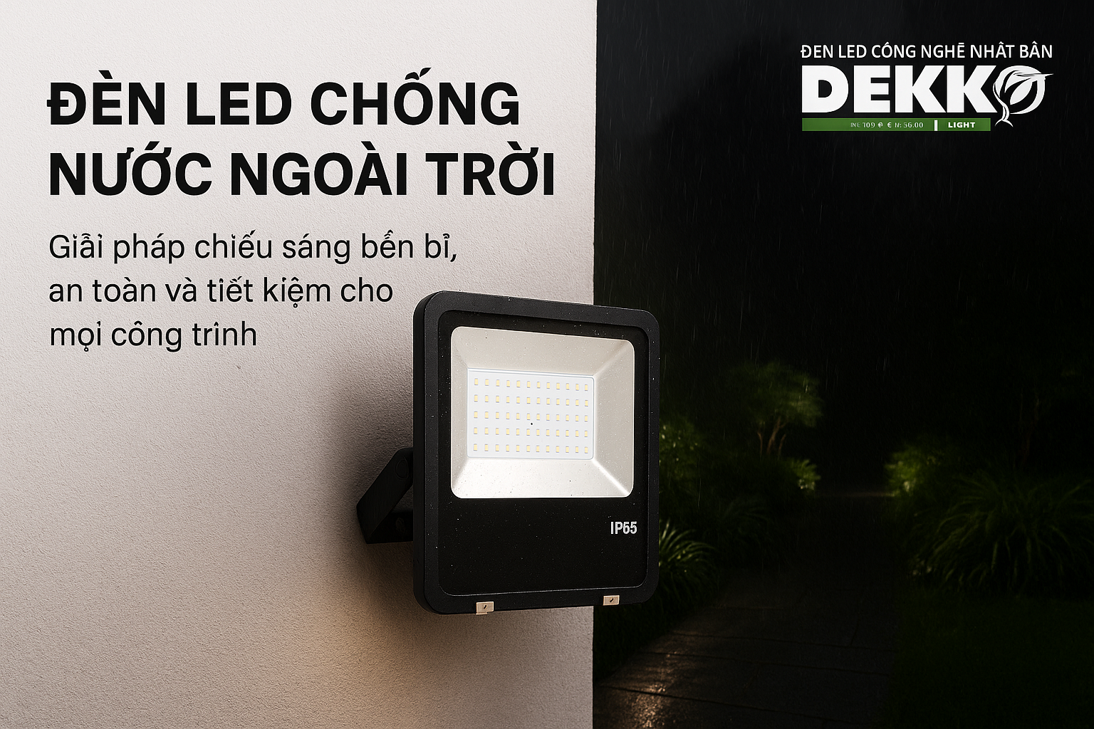 Đèn LED chống nước ngoài trời